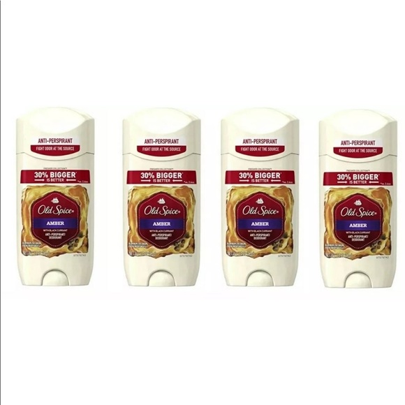 4 Old Spice Amber Deodorant 3.4 oz - Discontinued - Picture 1 of 1
